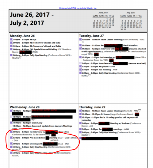 As for uncovering a 4th Mueller team, we followed lots of clues. Zainab Ahmad spotted regularly by  #CNNStakeout, appeared in GJ subpoena case in 2018. She had a “senior” title in the SCO, appears to have shared an office w Brandon Van Grack on calendars obtained by  @JudicialWatch