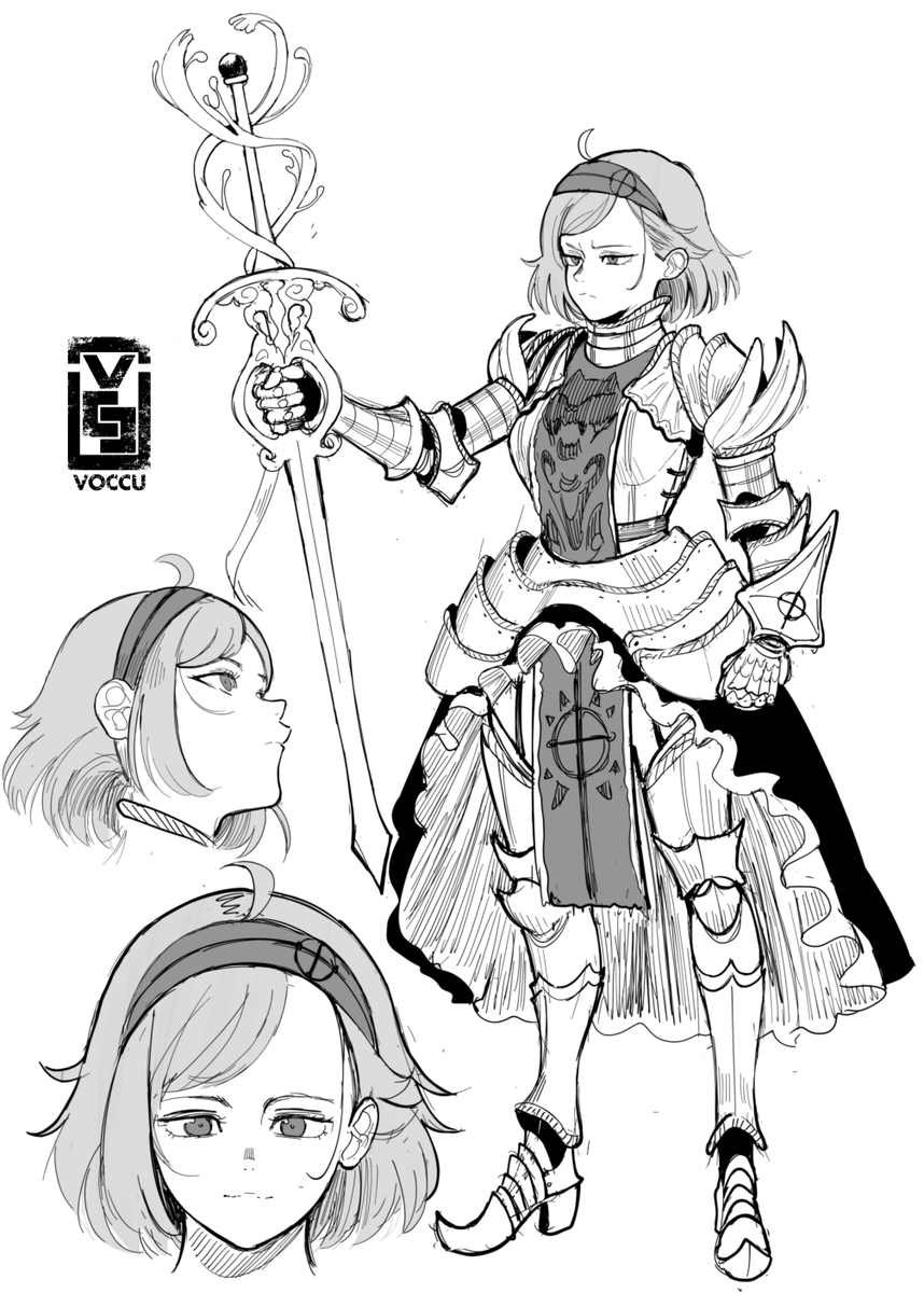 Inktober Day 14: The Virtuous Paladin 