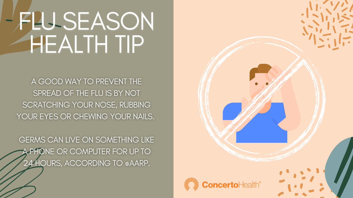 ConcertoCare's tweet photo. Here's a #QuickHealthTip from @ConcertoHealth during flu season! https://t.co/75AHojHGzA