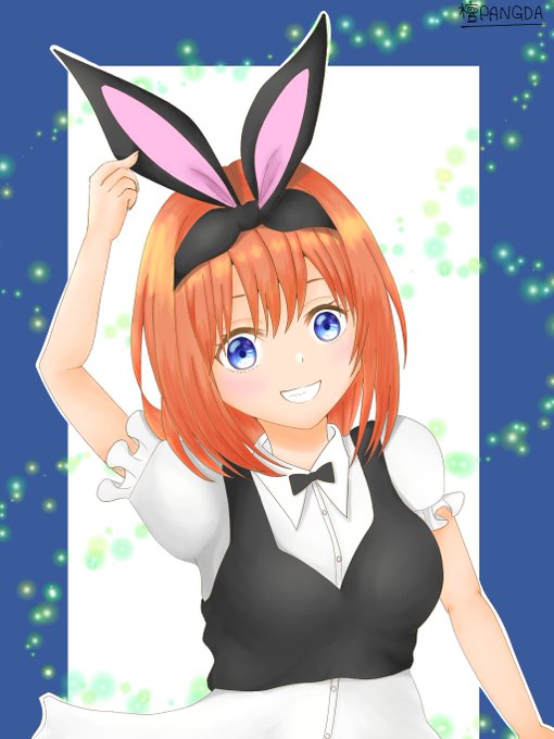 檀PANGDAさんがTwitterに投稿した中野四葉(五等分の花嫁)のイラスト。