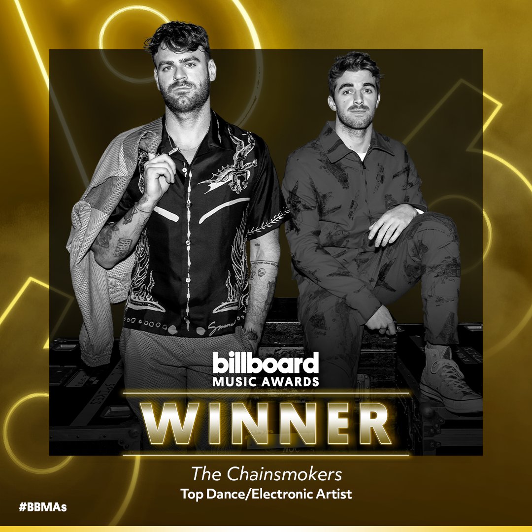 CONGRATS, <a href="/TheChainsmokers/">THE CHAINSMOKERS</a>! #BBMAs 🖤