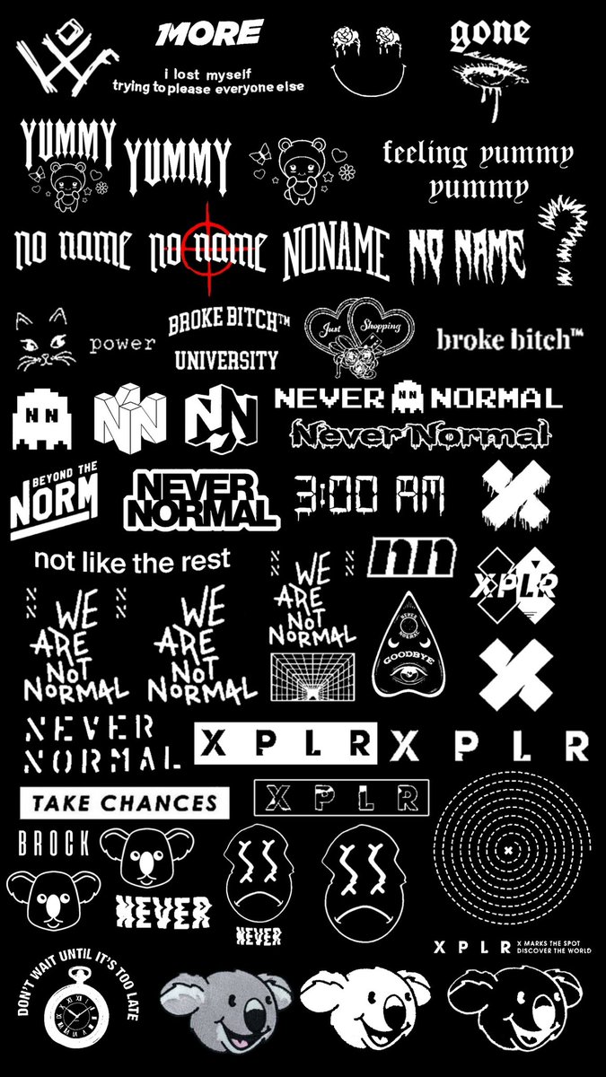 they told me that a friend of theirs on instagram sent them this picture that I tweeted awhile ago that has most of the logos I have on it. confusing and sucky thing is that the friend doesn't have a twitter so I have no idea who they got it from and so on :/ +