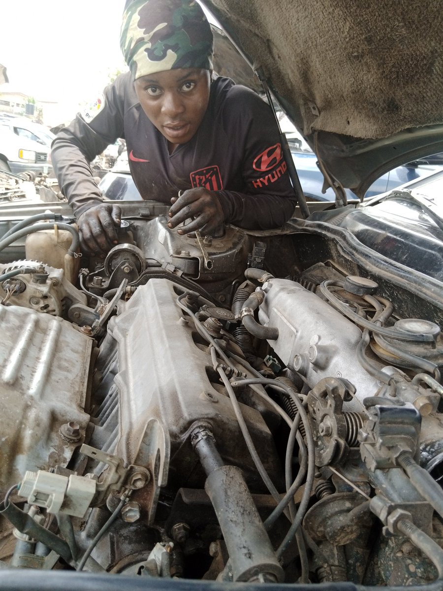 🔧⚙️ Adijat Cargirl 👩🔧📸 (@adijat_cargirl) on Twitter photo Are u still doubting if my work as a mechanic is real? Then come and patronize me to confirm yourself.. actually I'm still doing attachment with my boss,because I'm not financially boyant.
But I trust God for he will do it.
My no is 08164115851 #EndPoliceBrutality #EndSarsNow Are u still doubting if my work as a mechanic is real? Then come and patronize me to confirm yourself.. actually I'm still doing attachment with my boss,because I'm not financially boyant.
But I trust God for he will do it.
My no is 08164115851 #EndPoliceBrutality #EndSarsNow