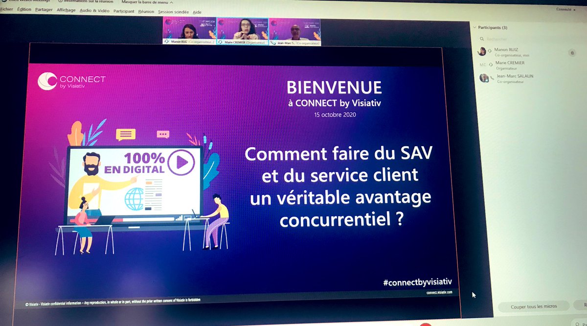 RuizManon's tweet photo. Tout est en place pour l’atelier thématique autour du service client !  A tout de suite. #connect #connectbyvisiativ https://t.co/vIEjroi2Ht