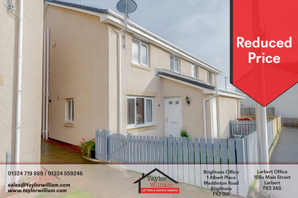 _TaylorWilliam's tweet image. For Sale:

2 bedroom semi-detached house
Kings Seat Place, #Maddiston

Offers Over: £109,995

Rare to the market this immaculately presented quarter villa located in the Ochilview development in Maddiston.

Book your viewing: bit.ly/2GLdM8D