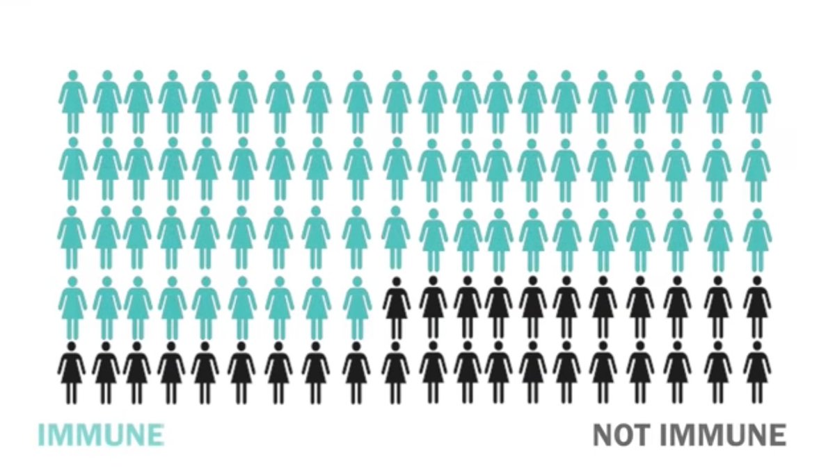 How many vaccines do we need?This is where herd immunity becomes relevant. An estimate is that 60-70% of the population will need to be immune to halt the spread of the virus.