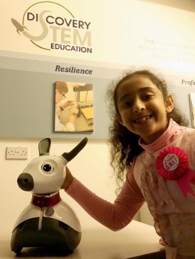 Aarna from <a href="/SHSInfantJunior/">Sheffield Girls’ Infant and Juniors</a> @gdst has won the Global <a href="/CqRMiRo/">MiRo</a> @InnovationTrip Challenge! She has won her very own MiRo robot!!! <a href="/sebbconran/">Sebastian Conran</a> <a href="/tonyjprescott/">Tony Prescott</a> <a href="/Lanespace/">David Lane</a> <a href="/shefcompsci/">Sheffield Comp Sci</a> <a href="/ShefRobotics/">Sheffield Robotics</a> <a href="/IoCoding/">Institute of Coding</a> <a href="/IocSheffield/">IoC Sheffield</a> <a href="/SheffieldStar/">The Star, Sheffield</a> <a href="/bbceducation/">BBC Education</a> <a href="/educationgovuk/">Department for Education</a> <a href="/UKRobotics/">UK-RAS Network</a>