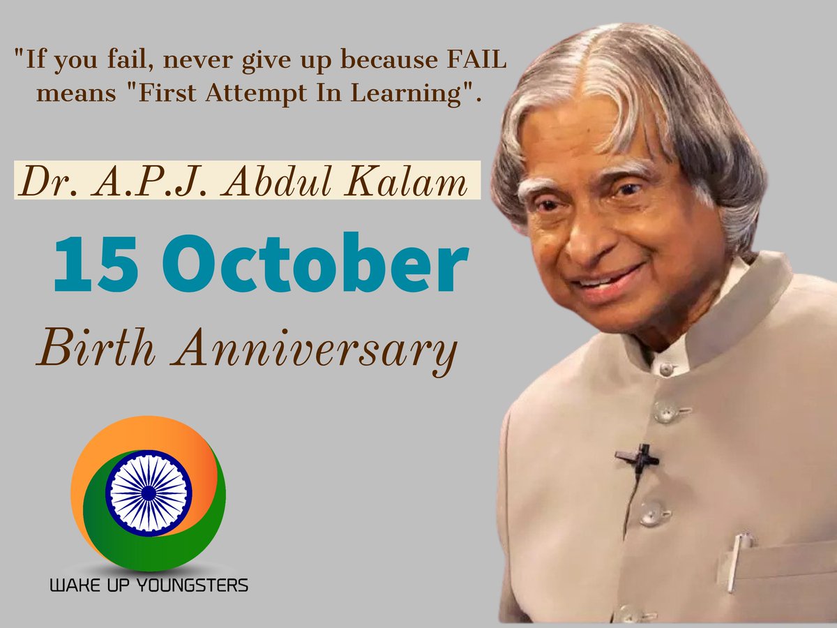 Tribute to Bharat Ratna, former President of India Dr APJ Abdul Kalam Sir on his Birth anniversary #apjabdulkalam