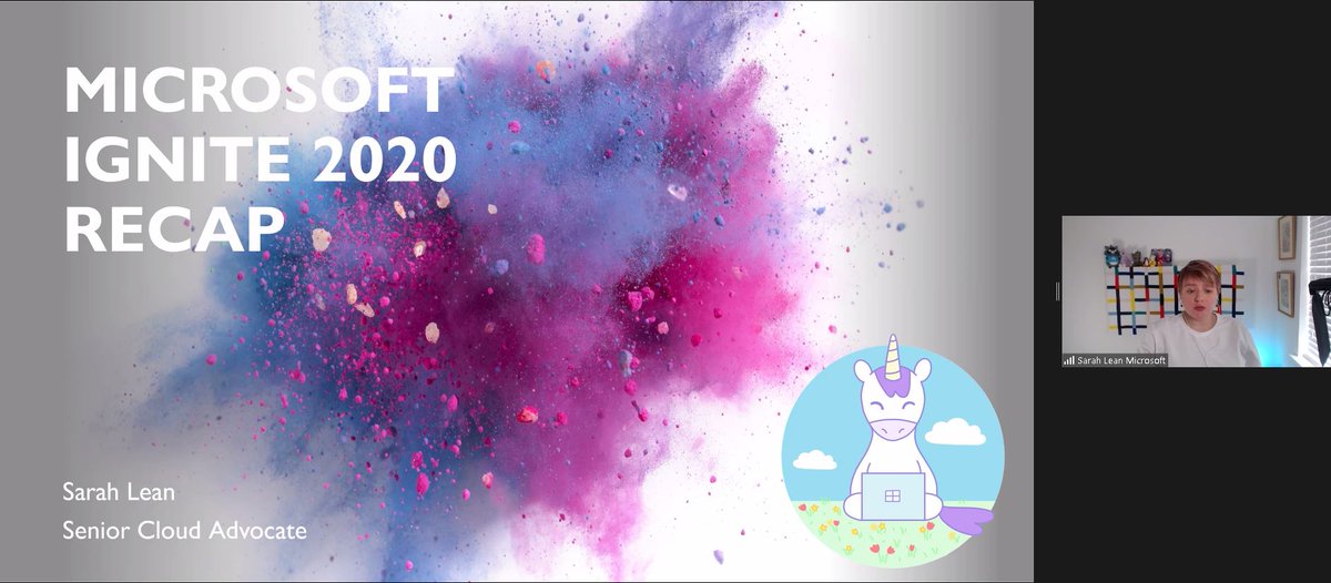 TechUG's tweet image. We've just kicked off todays virtual #techug and first up we have @TechieLass with a recap of all the goodness that was announced at @MS_Ignite a few weeks ago