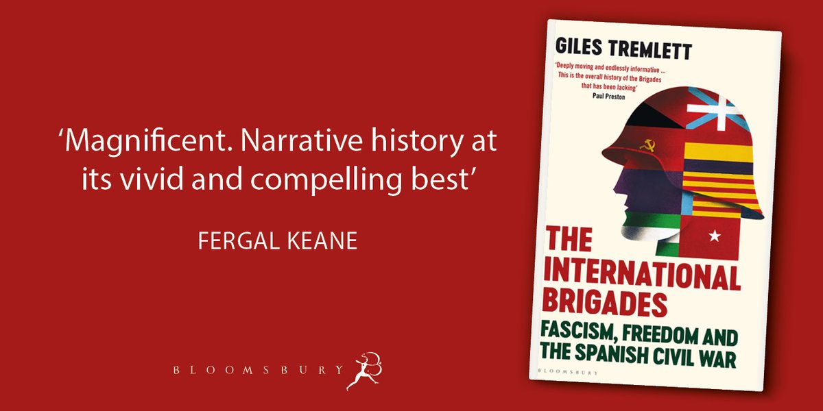 My "INTERNATIONAL BRIGADES: FASCISM, FREEDOM AND THE SPANISH CIVIL WAR"  is published today!!! Many, many thanks to <a href="/fergalkeane47/">Fergal Keane</a> for his very generous words