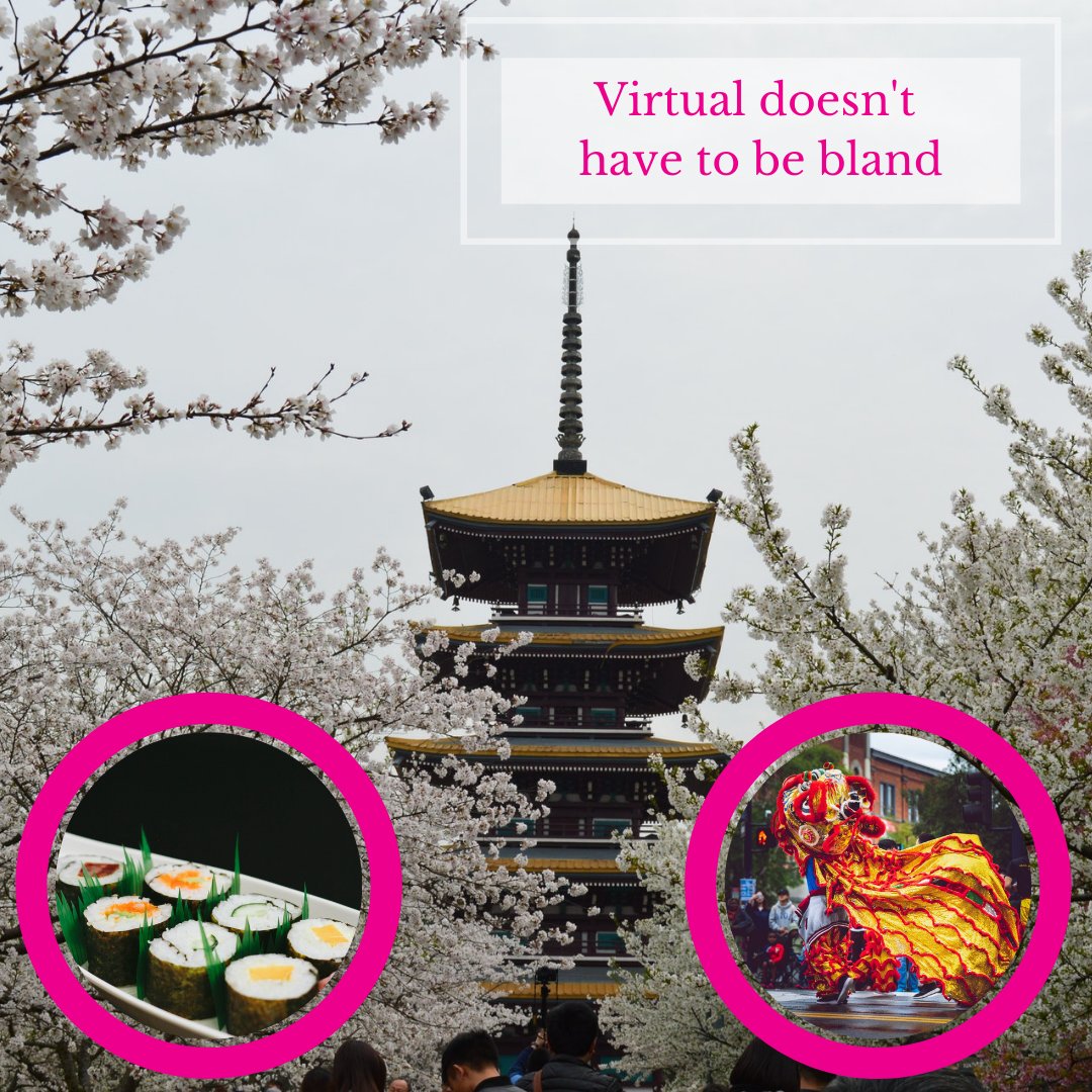 FizzEventLondon's tweet photo. Virtual doesn't have to be bland: Bring all the flavours and cultures of Asia to your next corporate event.  Enquire today about our Go Experiential events https://t.co/fMJeWH02Tn 

#virtualevent #foodtasting https://t.co/nb6h3f3T89