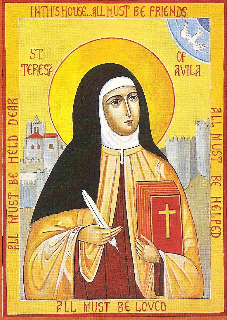 Today’s Feast Day is St Teresa of Avila, Doctor of the Church!

"Let nothing disturb you,
Let nothing frighten you,
All things are passing away:
God never changes.
Patience obtains all things
Whoever has God lacks nothing;
God alone suffices."
#prayforus