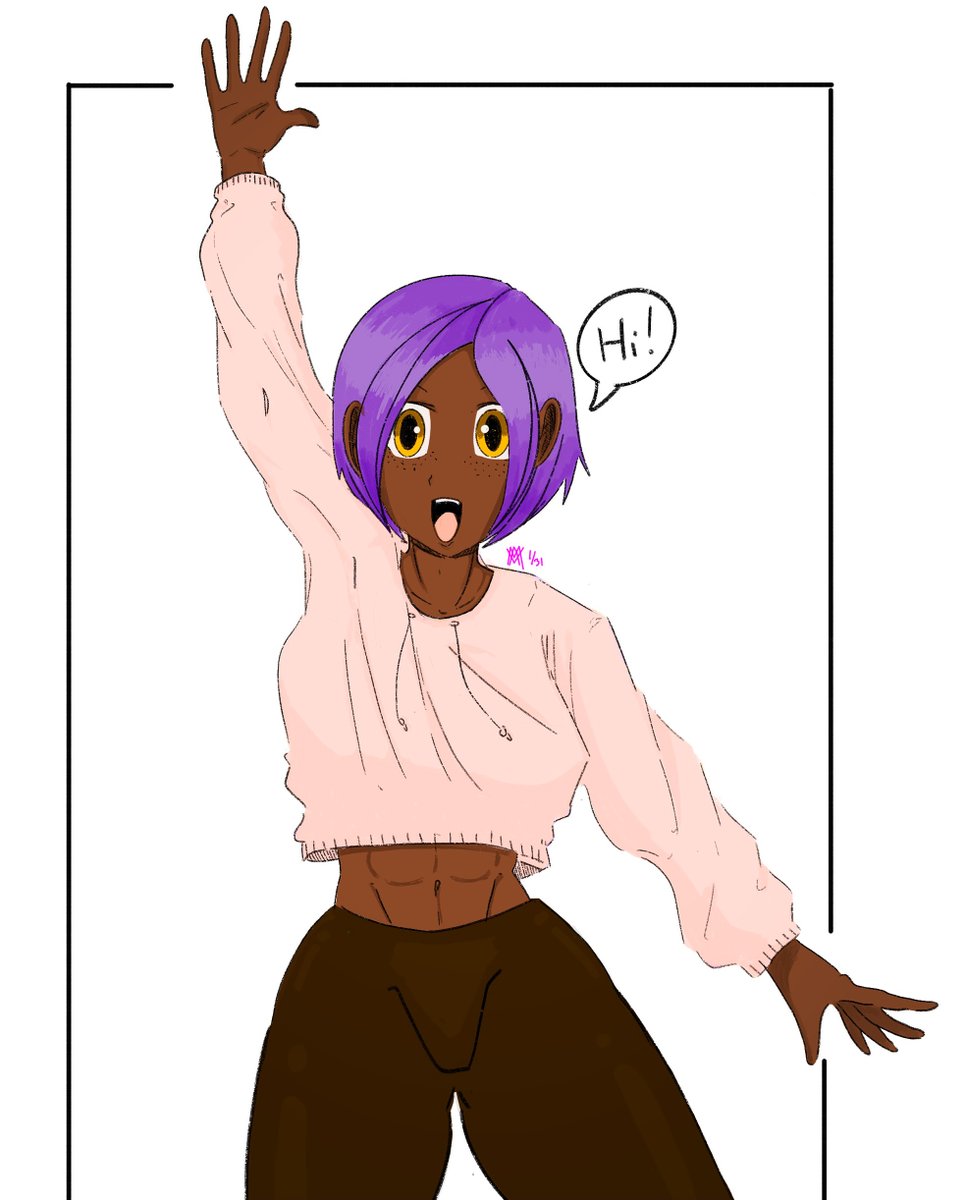 MavDraws's tweet photo. For this year’s October art challenge, I thought I’d do something a little different.

Meet Evie! In the spirit of Halloween, she’ll be dressing up as a different character every day throughout the month (hopefully).

Let’s do this. 1/31

#inktober #drawtober https://t.co/N9QXM8ffN7