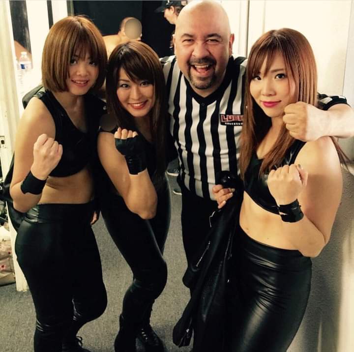 io shirai, kairi sane and Mayu Iwatani, formed a trio called Threedom they win all belts in stardom at the same time, which later moved to Lucha Underground under the name Black lotus Triad, where they would face Pentagon, dark. winning Io shirai the match