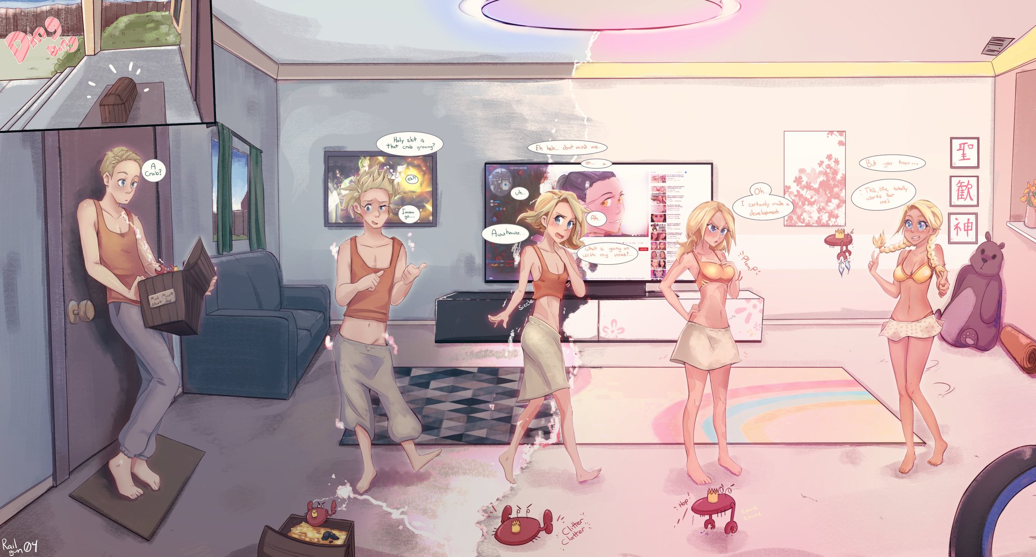 “Commission #0987523 #anime #bender #burn #cartoon #drawing #gender #gender...