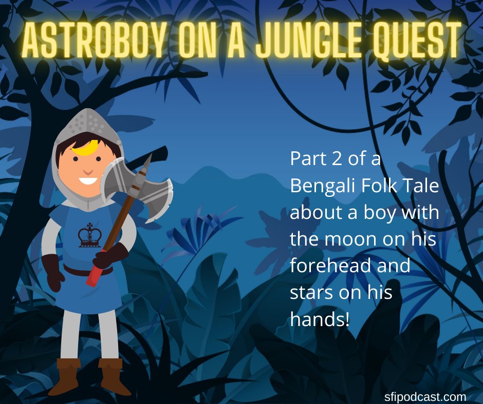 In Ep. 58 “Astro Boy - Part 2' we’ll finish the #BengaliFolkTale about a boy with the Moon on his forehead and Stars on his hands
Listen: anchor.fm/storiesfromind…
Read: sfipodcast.com/episode-58-ast…
#sfipodcast #Chandralalat #FolkTalesOfBengal #Bengal #IndianFolkTales #FolkTalesOfIndia