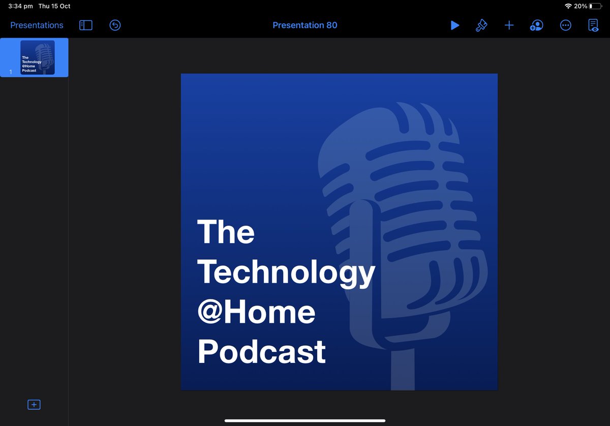 Loving the <a href="/CSpringboards/">Creative Springboards Festival</a> Podcasting session with <a href="/matt_richardsAU/">Matt</a>- fun rush job on the artwork in #Keynote, now on to the intro music with #garageband! #ADE2020 #AppleEDUchat