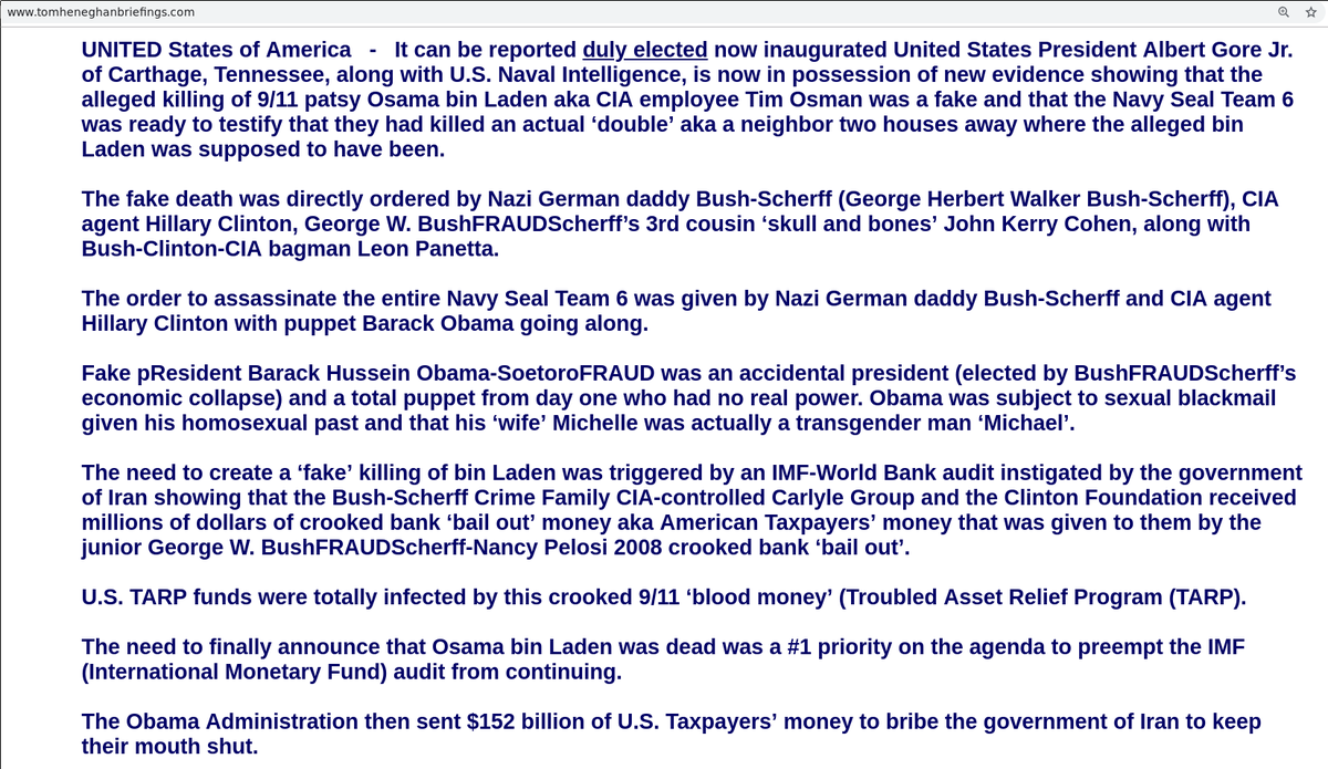 BrianGPowell's tweet photo. "#ColonelTimOsman died in #DEC01, he was a hero, served #USA/#CIA, worked with #MujaHiDeen &amp; repelled #USSR invasion"--VT

"#OBL retired to a tropical island"--#SnowDen 

"Fake killing of #OBL was triggered by an #IMF-#WorldBank audit"--TH:
https://t.co/dPQ8iuu3AC