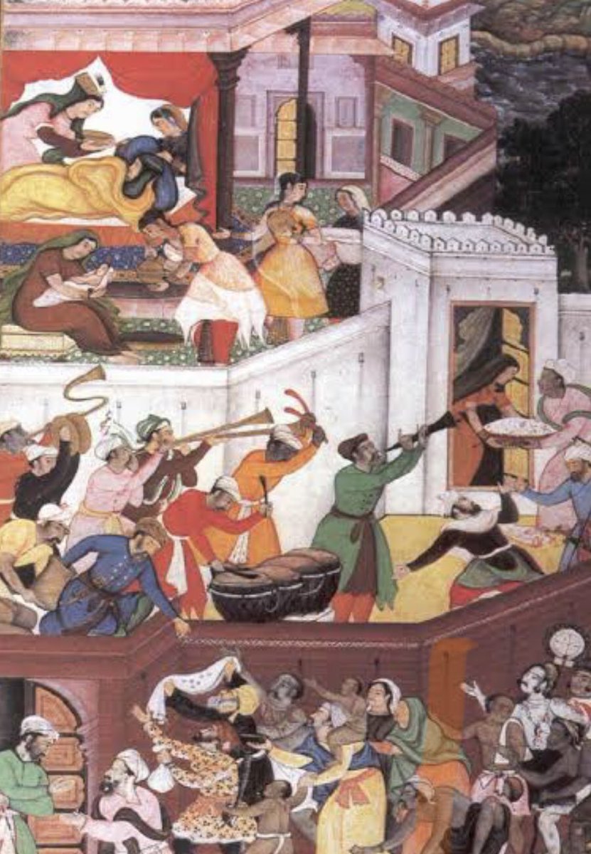 The Emperor  #Akbar, who came to be regarded as one of the greatest, most enlightened rulers in history was born Abu'l-Fath Jalal-ud-din Muhammad Akbar on this day of 15th October, 1542 in the fort of the Sodha Rajput chieftain of Umarkot, Sindh.A  #Thread. #Mughals  #History