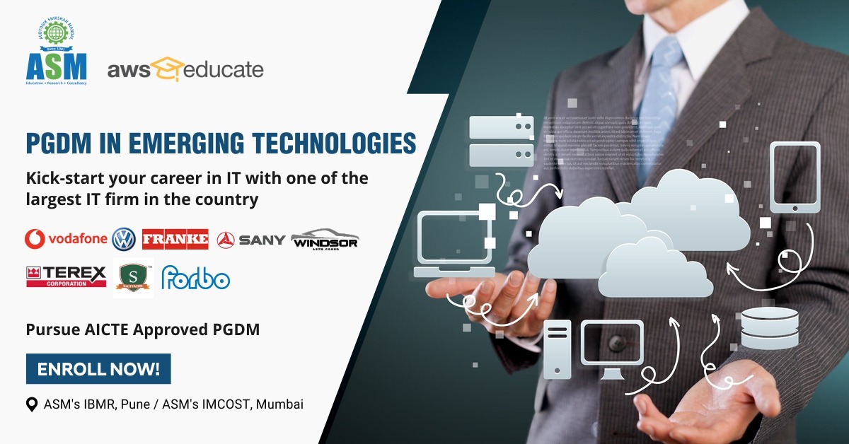 ASM_Group's tweet photo. A career in IT is rewarding and is also capable of providing a quality lifestyle. ASM has some of the best recruiters who employ a considerable number of candidates from PGDM in Emerging Technologies.
More at: https://t.co/GuWPWws0lD
#ASMGroup #AWS #AI #MI #Bigdata #Datascience https://t.co/Ubgd7BEggz