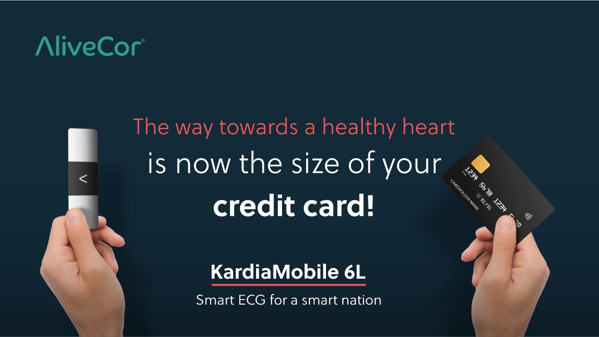 AlivecorIndia's tweet photo. KardiaMobile is so sleek, you can attach it to the back of your phone for ECG on the go. Smart ECG for a Smart Nation. Know more at https://t.co/Fi5ZZinfLM!
#HealthCare #HeartHealth #HeartNews #EcgAnytimeAnywhere #TakeEcg #KardiaMobile6L #SmartEcg #SmartTech
#AliveCorCares https://t.co/NtQ7Abkuk2