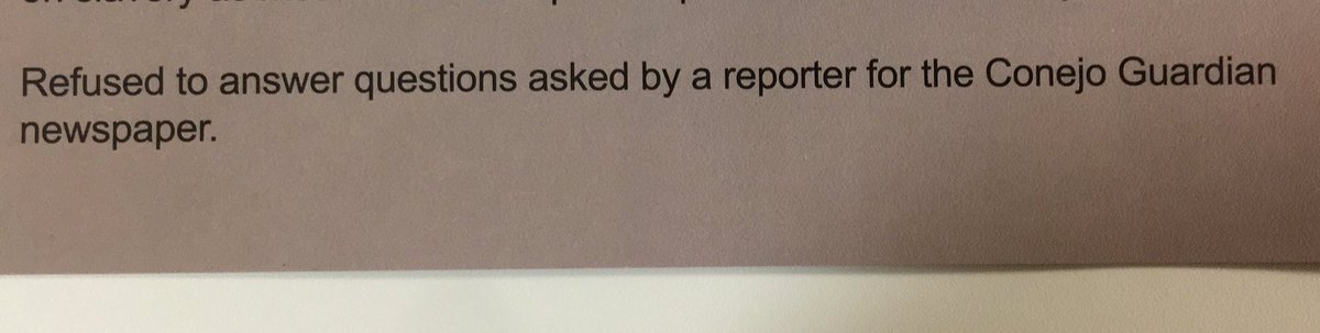 6.) “refused to answer questions asked by a reporter for the Conejo Guardian” LMFAO im sure sandee has ghosted the Prowler more times than anyone can count so you’re hardly in a place to talk 