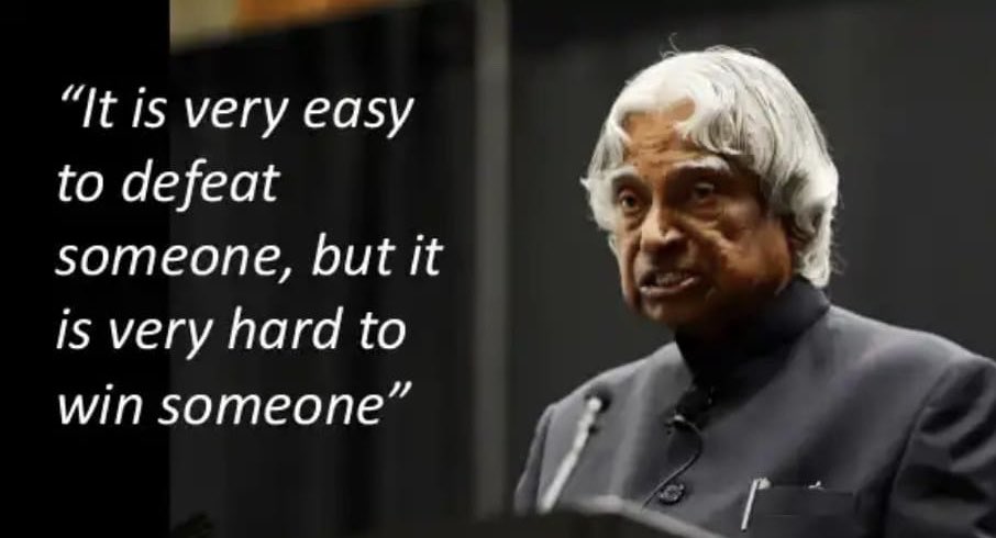 जहां इसकी "वाह" है, वहां उसकी "हाय" है
बहुत कम लोग हैं जिनपर सभी की एक राय है
वैसे ही एक महान इंसान थे #अब्दुल_कलाम  #RememberingPresidentKalam on his 89th birthday!