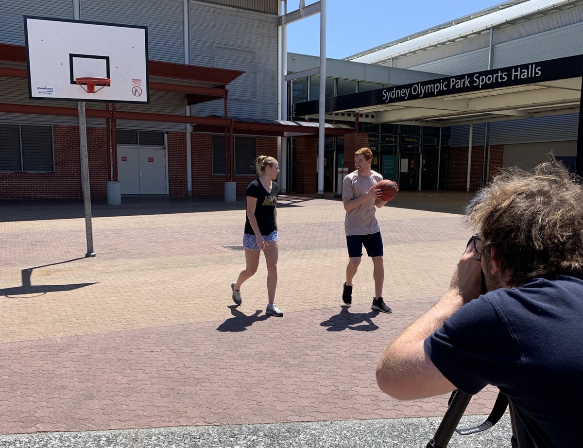 SydneyKings's tweet photo. Kings x Flames 🎥
Behind the scenes shooting with these young-guns today.
@GloverAngus10 @kierarowe5
@SydUniFlames https://t.co/rC2UTjjc2o