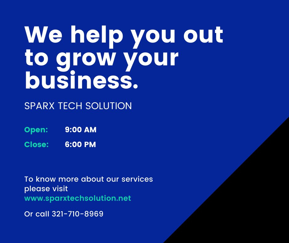 WebmagnateT's tweet photo. We are a full-fledged Digital marketing Agency offering best in class marketing services.
#sparxtechsolution #DigitalMarketing #SEO #smo #PPC #orm #contentmarketing #websitedesign #WebsiteDevelopment #emailmarketing #mobileapplicationdevelopment #smallbusiness #startup #website https://t.co/5wvNqc2Fky