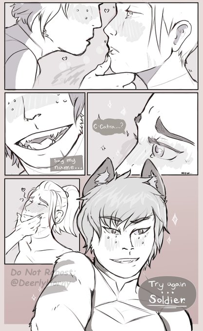 1 pic. Kinktober Comic: Day 9-11 (Cuffing, Roleplay, Hair pull) 

Catra and Adora, decided to relive