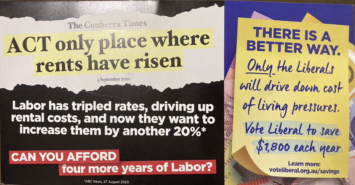 My 6yo’s job is the mail. This afternoon she announced I had a bill. It’s addressed to me. She read out the big block letters and I looked over, my heart sinking. A rent increase! F^ck. The last thing we need right now with all the stress. It’s a nasty trick from @alistair_coe.