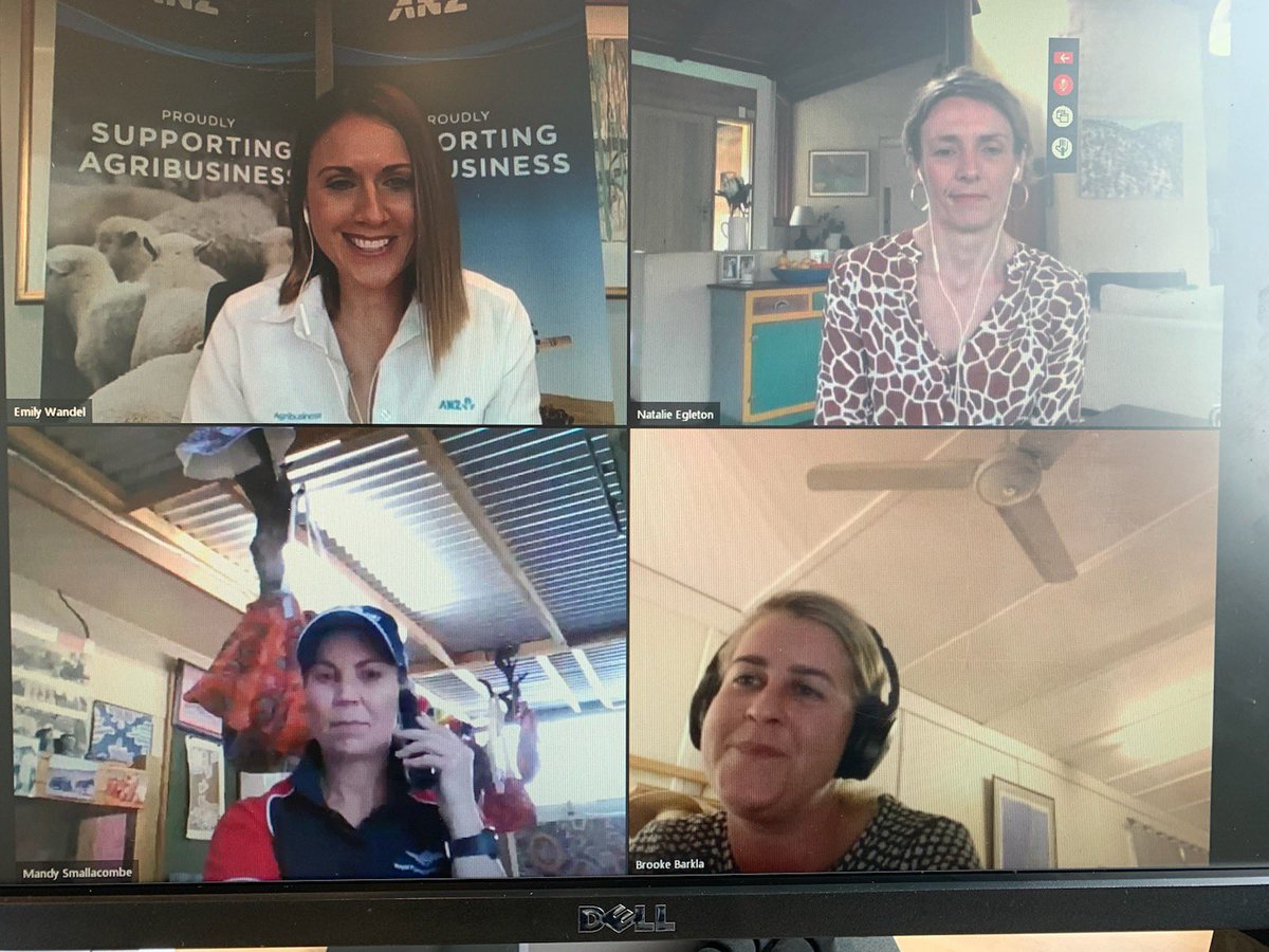 Loved speaking with such incredible rural women today, leading the charge in their communities. Thankyou ladies for being so open, sharing your stories of resilience, community &amp; drive. #ANZIDRW20 <a href="/brooke_barkla/">Brooke Barkla</a> Natalie Egleton #FRRR Maddy Swan and Mandy Smallacombe #RFDS.
