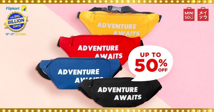 Flipkart Great Indian festival will kick off tomorrow 🤩🤩 don't miss out chance to buy your MINISO favourites 💓😁🔥@flipkart 
Link - fkrt.it/6H0rKXNN

#flipkartbigbilliondays #flipkart #flipkartindia #miniso #minisoindia #minisocollection #minisosale