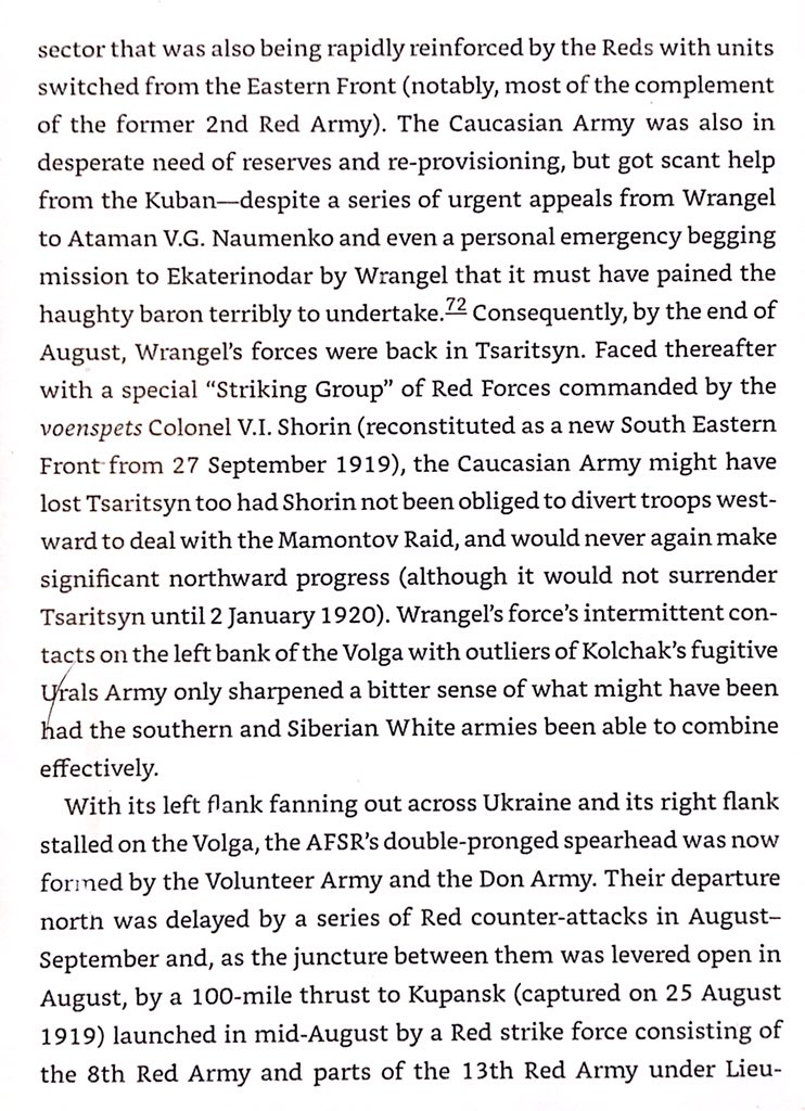 July 1919 southern Whites under Denikin decided to drive to Moscow to try to defeat the Reds before their superior numbers could win the war. By October Whites took central , Tambov, Oryol, Saratov, & Tula - they were only 200 miles from Moscow.