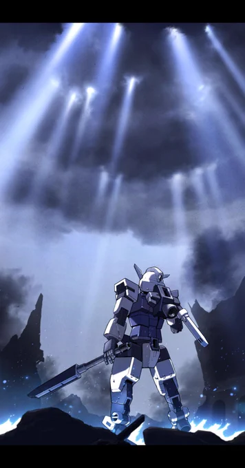 昨日のコアガンダムのメイキングです!あ、4枚目は全体をホーム画面にしやすいよう、サインを外しました!

線画だけだと寂しいですが、プロの背景が加わると、ね?格好良いでしょ?(笑)
#コアガンダム #g_bd 