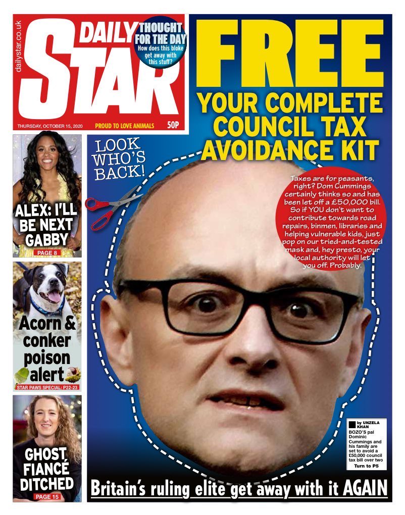PickardJE's tweet image. can’t decide if the Star has lost its mind or is having a genius purple patch