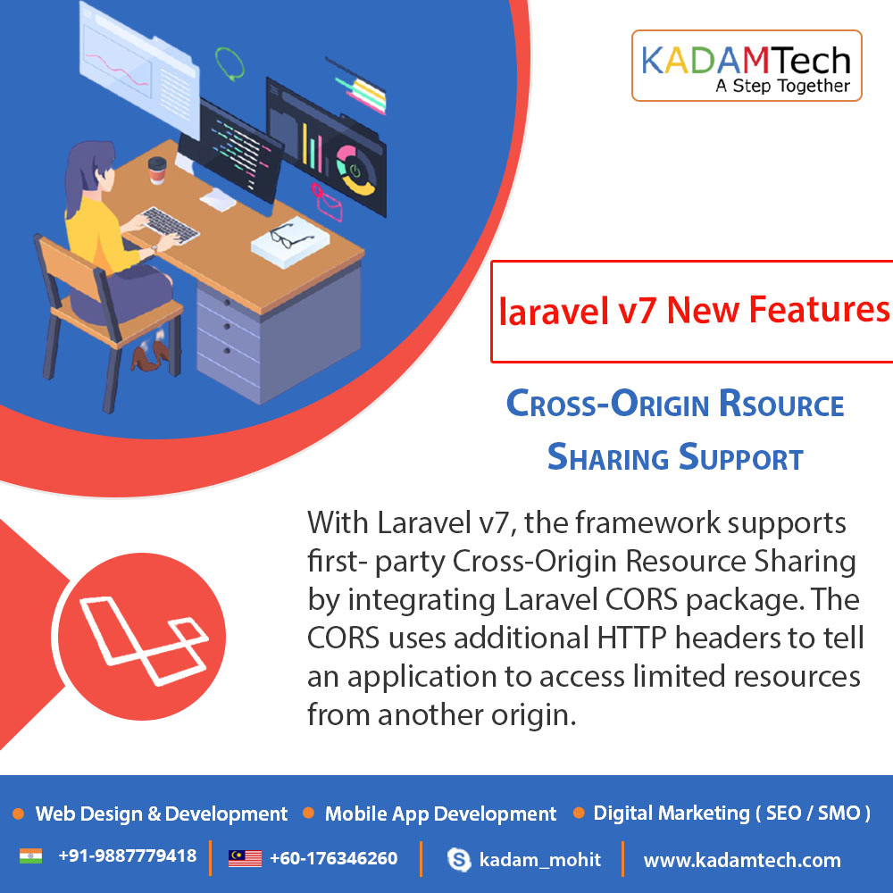 KadamTech1's tweet image. #Laravel 7 Features: Cross-Origin Resource Sharing Support
Hire dedicated #Laravel_Developers & Programmers at #KadamTechnologies: A #Web & #Mobileappdevelopment company in India.
#laraveldevelopment #webdevelopmen #softwaredevelopment #mobileappdevelopment #KadamTech #India