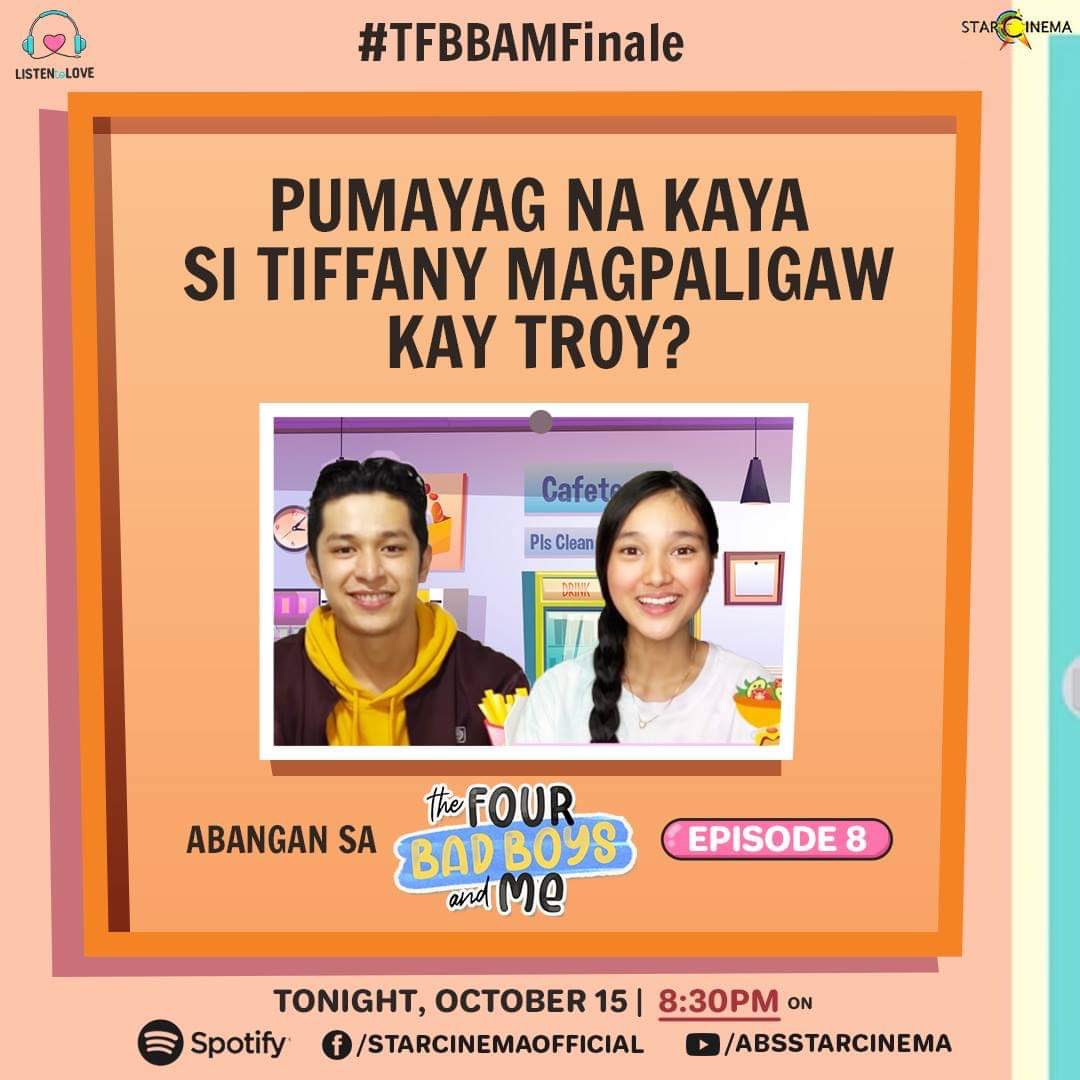 StarCinema's tweet photo. Nahanap na kaya ni Troy ang letter ni Tiffany? ❤️
#TFBBAMFinale tonight, 8:30 PM, on our official Spotify, FB, and YT pages! https://t.co/GyT9i4ISCs