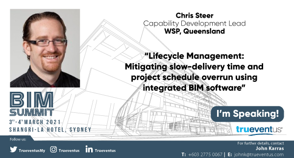 We are looking forward to hearing Chris Steer presentation at the BIM Summit in Sydney March 2021.
#bim #construction #wsp https://t.co/gCxSavO3kE