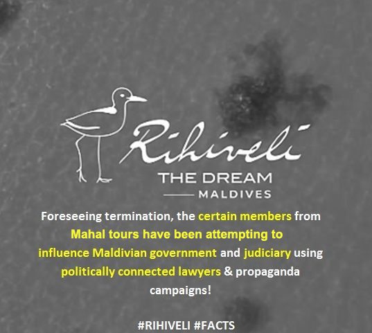 Mahal Tour corrupts bank, employees, and its own staff ...
<a href="/RihiveliF/">RihiveliFacts</a> <a href="/RihiveliL/">Rihiveli Leaks</a> <a href="/LeakedRihiveli/">RihiveliLeaked</a>