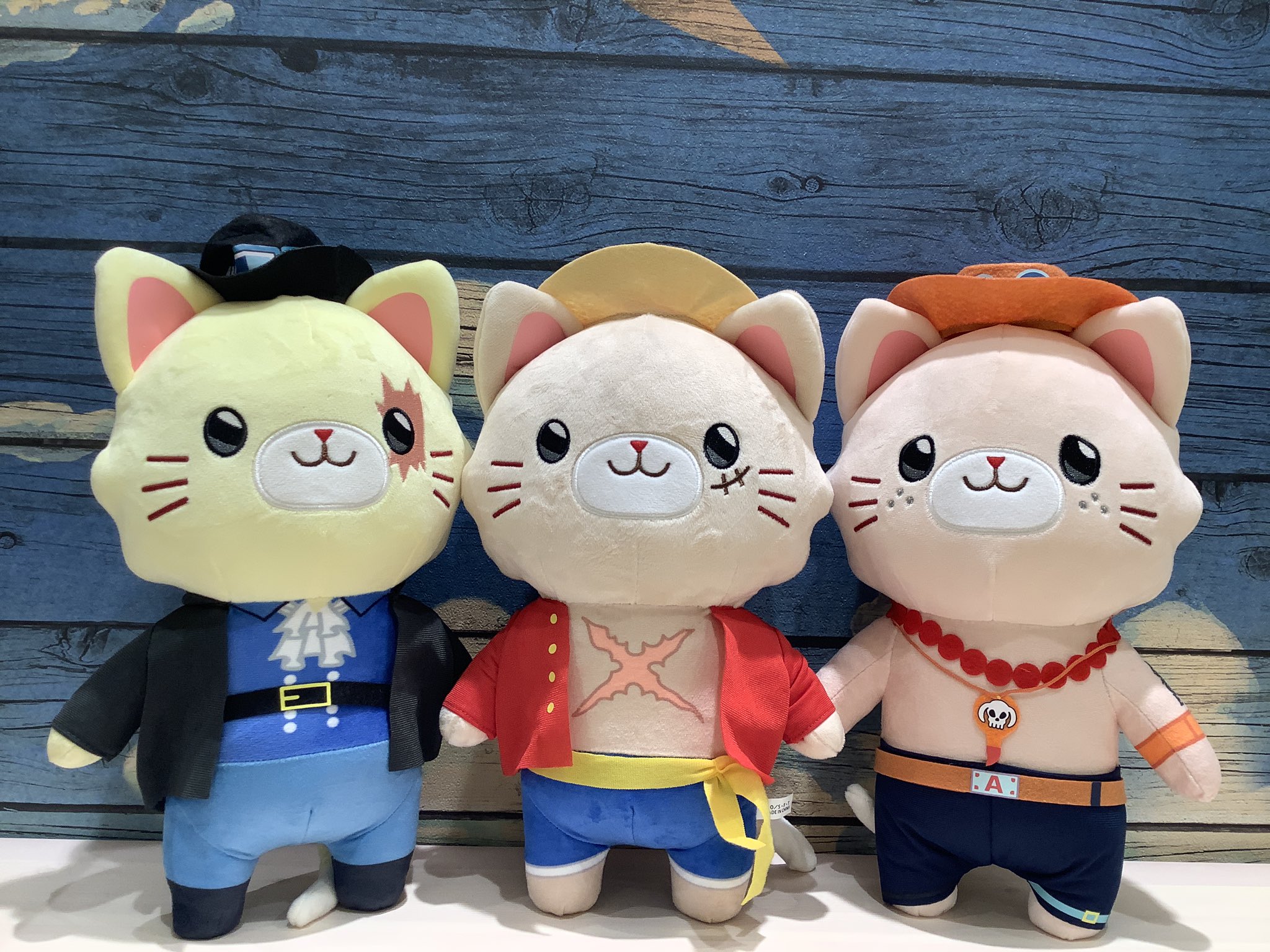 with cat ウィズキャット ゾロ サンジ ONE PIECE ぬいぐるみ