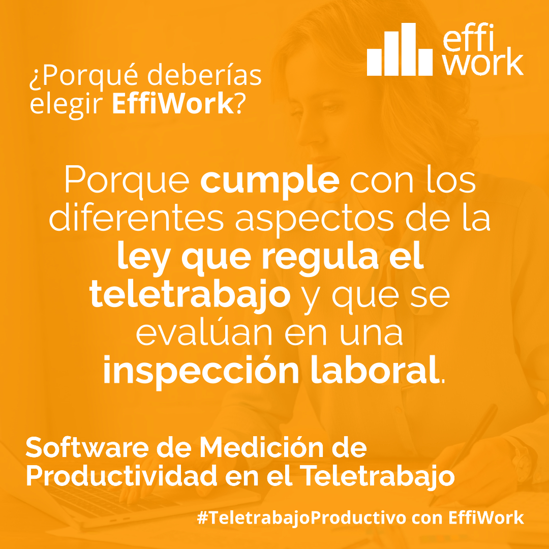 WorkMeter_es's tweet photo. Entró en vigor la nueva #ley de trabajo a distancia. Para que tu empresa cumpla con la normativa en momento de inspección ¡EffiWork es la solución!
Conoce sus funcionalidades solicitando una prueba gratuita: https://t.co/lYNqFA2KUG
#TeletrabajoProductivo con #EffiWork https://t.co/FUpw4c6wLS