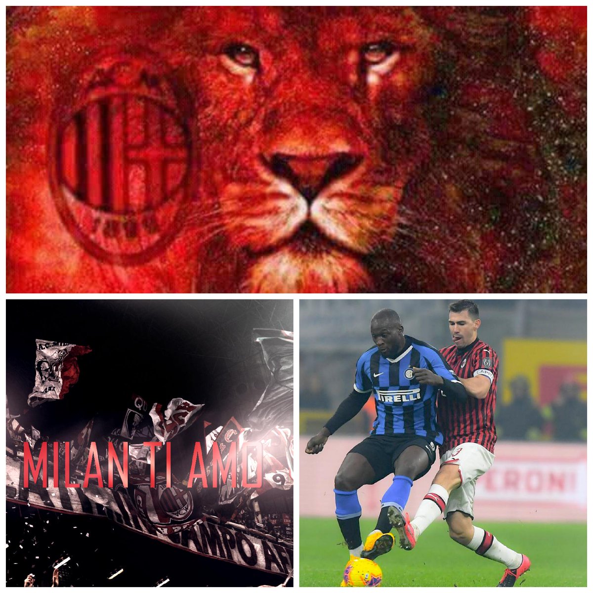 Angelredblack1's tweet photo. #Ciima #DerbydellaMadonnina #derbymilano #Derby #Inter 🆚 #Milan #SempreMilan #ForzaMilan ❤️🔴⚫ https://t.co/aezEJaweCs