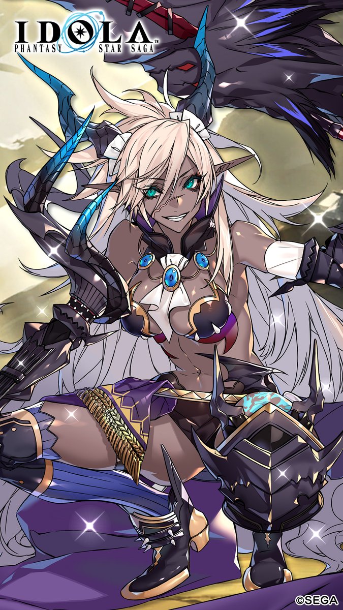 イドラ ファンタシースターサーガ 公式 壁紙プレゼント 新 5キャラ ニコール Ex Cv 相川奈都姫 イラスト 吠l の壁紙をプレゼント Ios用はスレッドにありますので是非スマホの壁紙に設定してみてくださいね イドラ