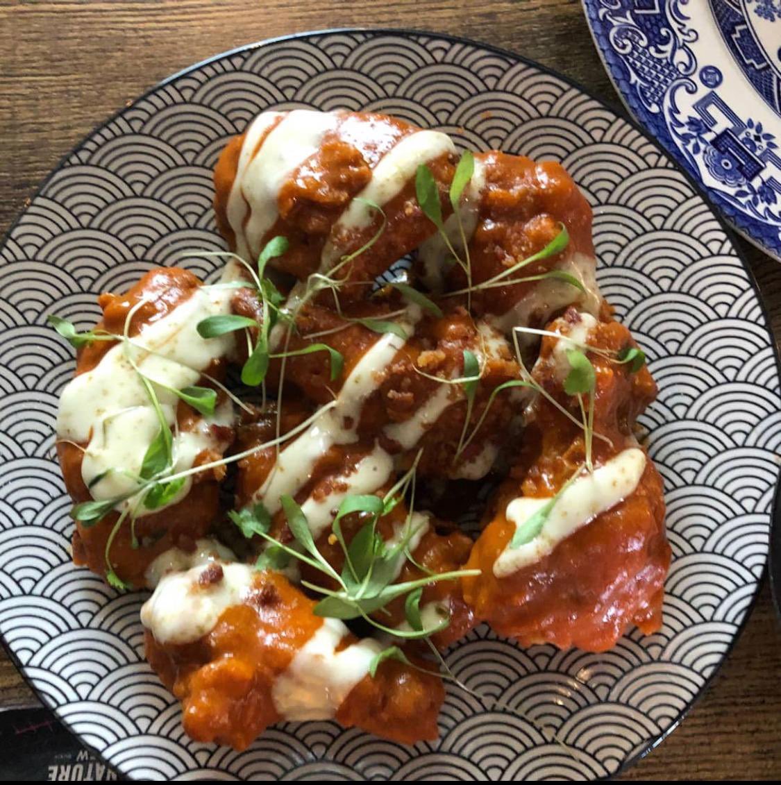 Thanks for the serving suggestion. FYI - @EdGambleComedy next time you want to eat these bad boy buffalo wings in the bath, let us know - we deliver!