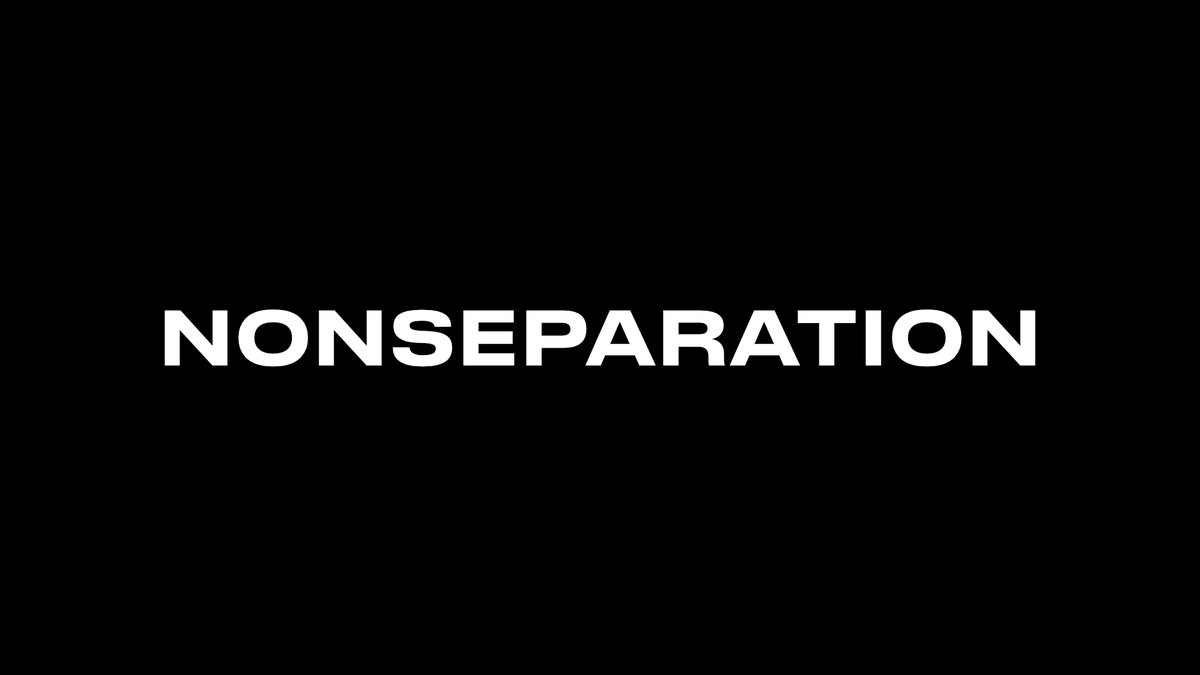 chr_showell's tweet photo. It's #WorldValuesDay today, and I value #nonseparation.
Where connection values the coming together of separate people, nonseparation recognises that we were never separate to begin with.
Let's approach each other from a place of nonseparation ✨ https://t.co/b7zvLVWW2T