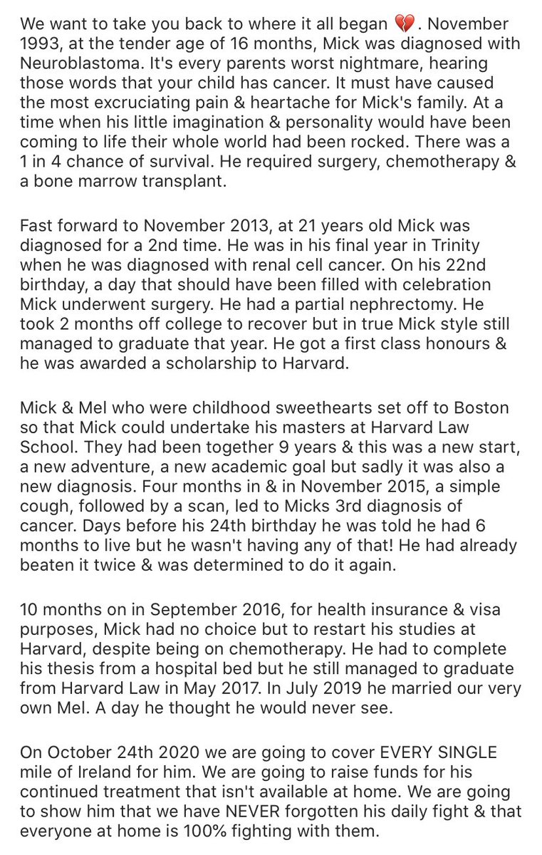 amymahonxo's tweet photo. Please read Micks story below! Help us raise vital funds for Kildare man Michael Mullan receiving cancer treatment in Boston!! @mickmcancerfund GoFundMe link in bio 💚💛🇮🇪 https://t.co/O2gwRAmvni