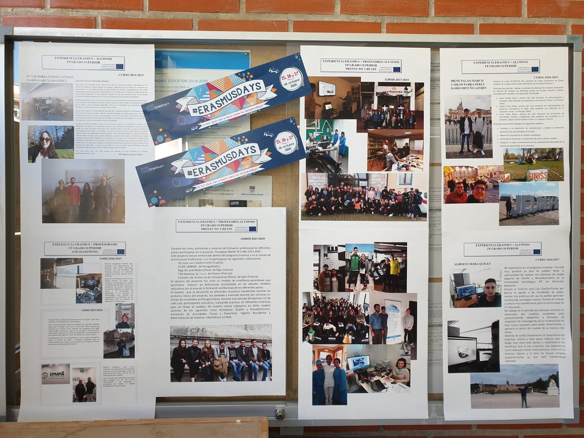 ErasmusPuche's tweet photo. Esta semana celebramos los #ErasmusDays orgullosos de todos los proyectos @EUErasmusPlus que estamos desarrollando @sepiegob https://t.co/ijexmZDjhd