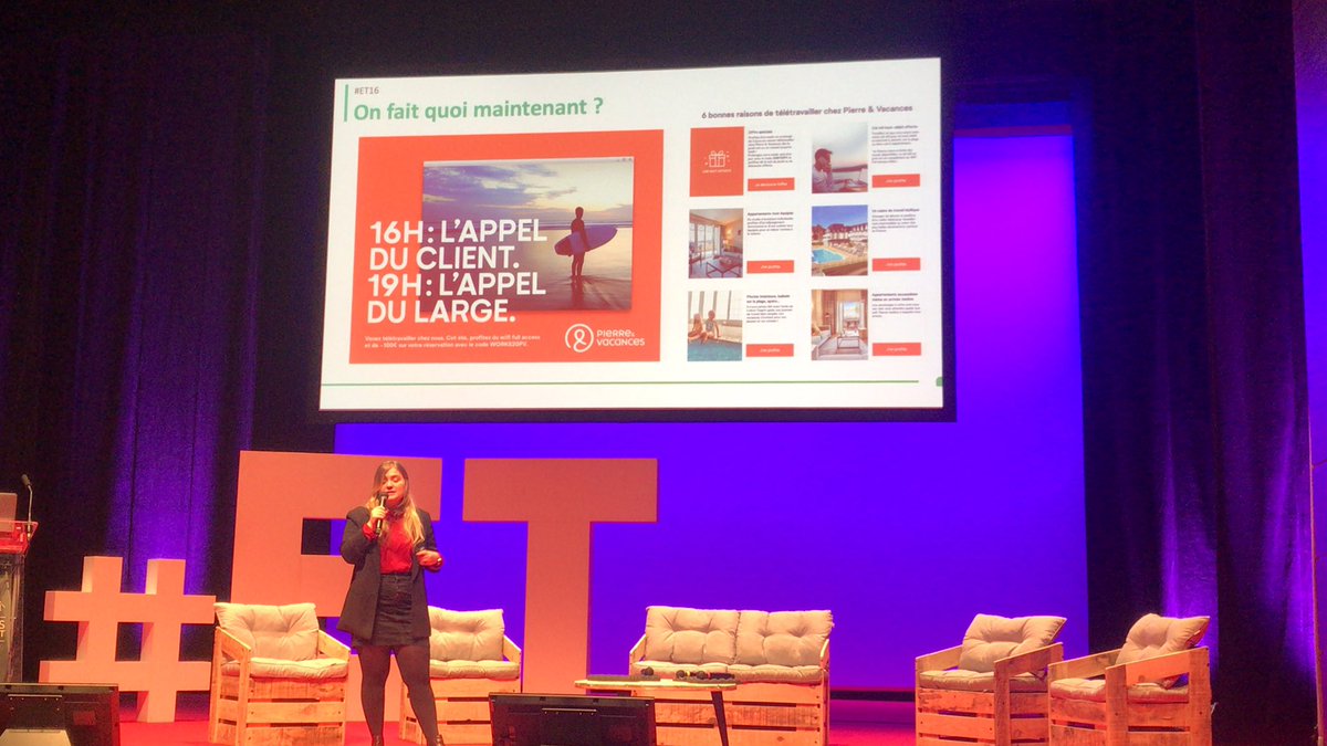 L’offre touristique doit s’adapter au développement du #télétravail pour coupler #travail et #loisirs dans un même lieu, presque au même moment #ET16