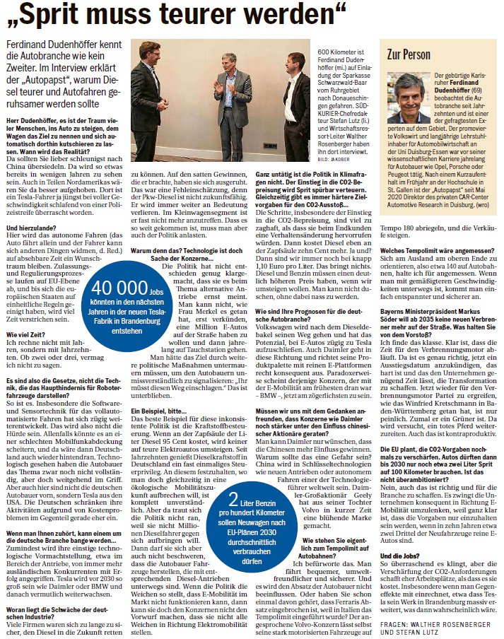 DudenhofferAUTO's tweet image. Standpunkte ++ #ROBOCAR ++ #Elektroauto ++ #TESLA #Spritpreise ++#China ++ #Tempolimit ++#Autoindustrie